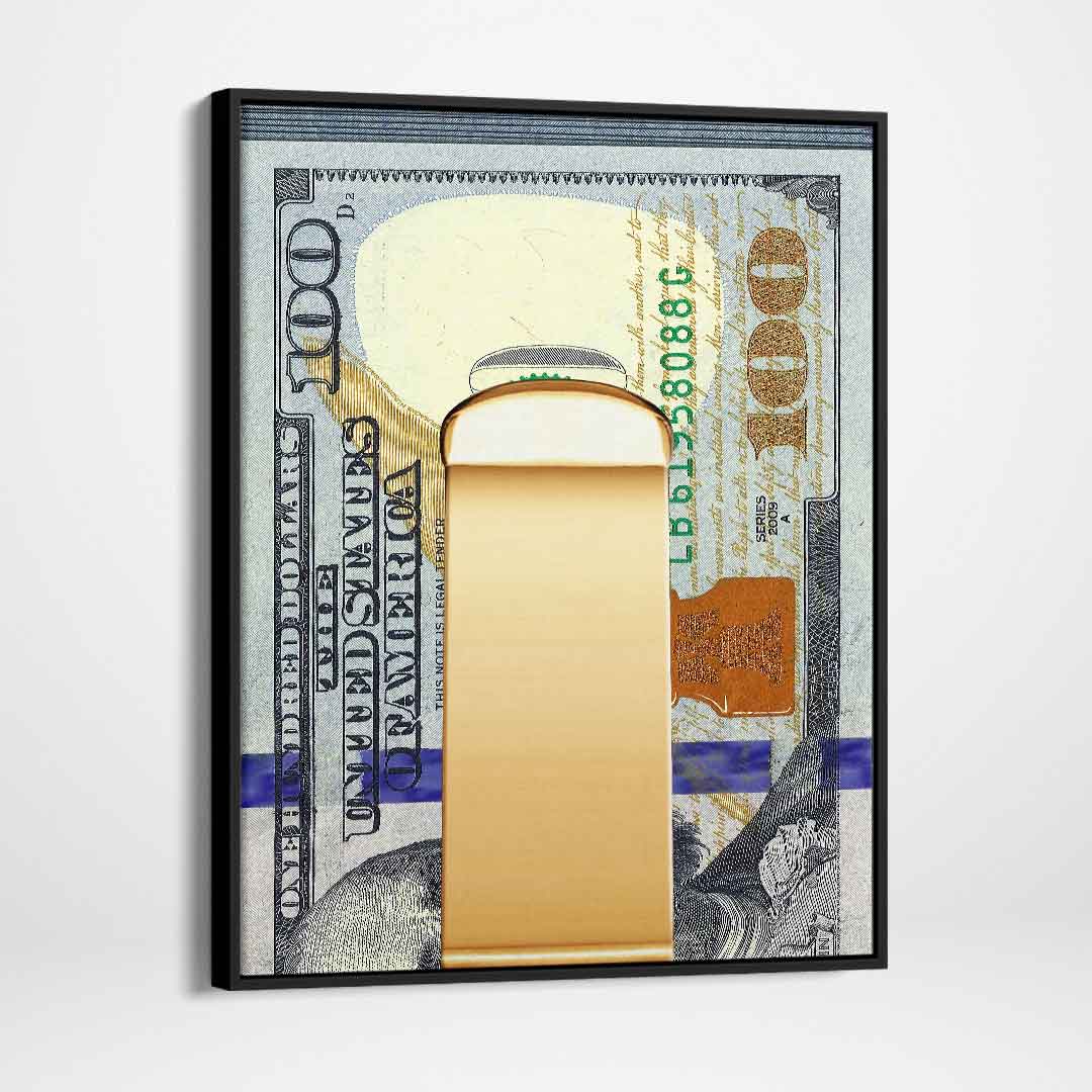 Money Clip Motivational Poster Canvas Print Inspirational Wall Art-MONEY CLIP-DEVICI