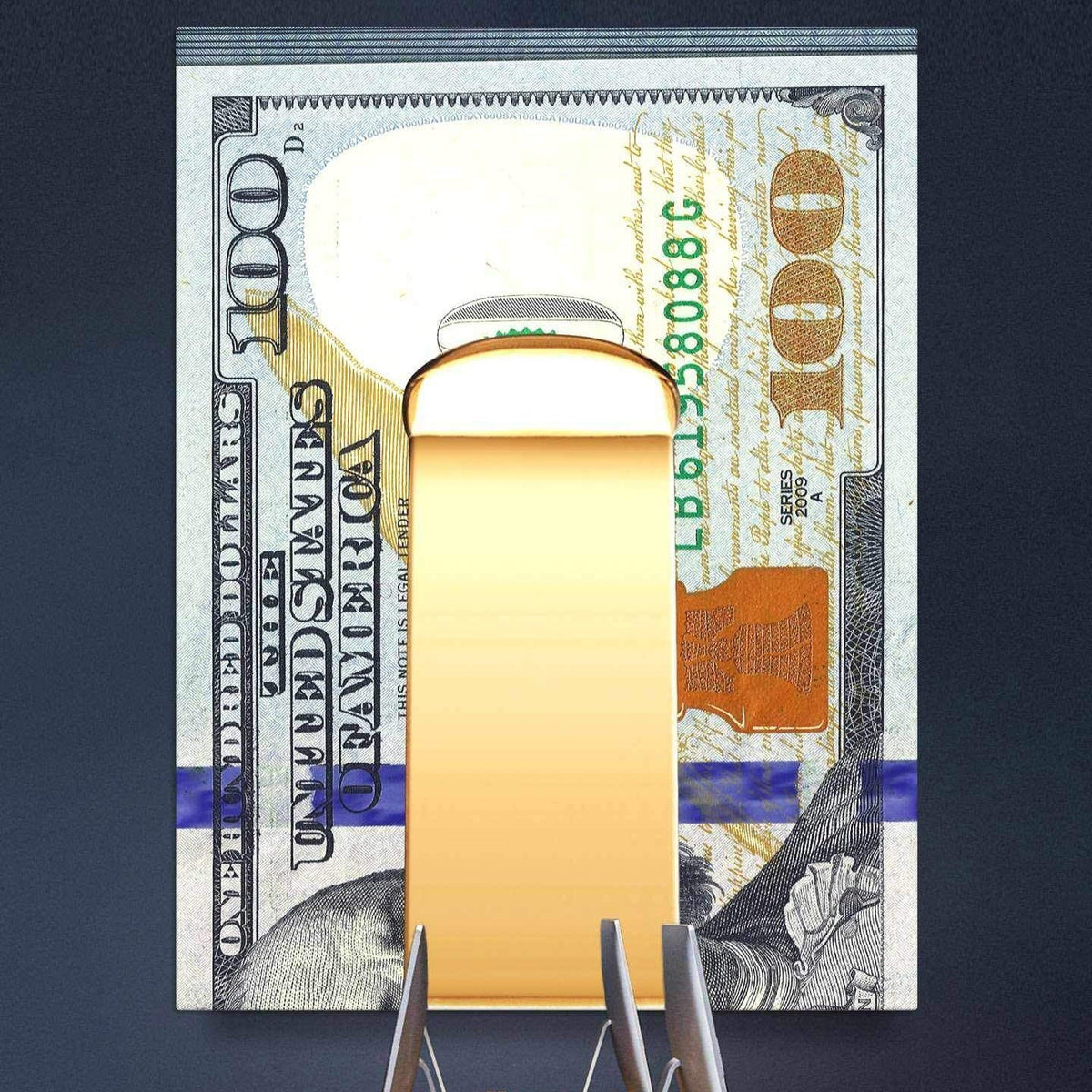 Money Clip Motivational Poster Canvas Print Inspirational Wall Art-MONEY CLIP-DEVICI