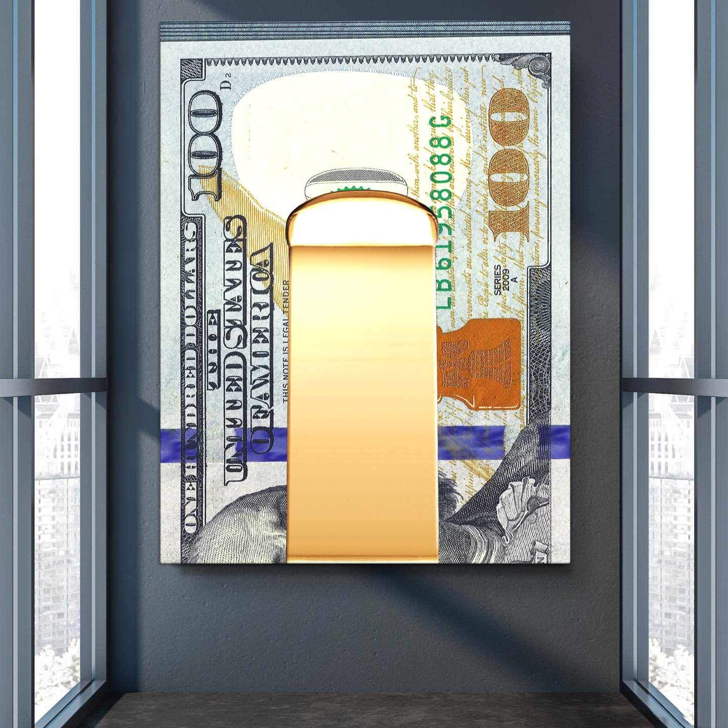 Money Clip Motivational Poster Canvas Print Inspirational Wall Art-MONEY CLIP-DEVICI