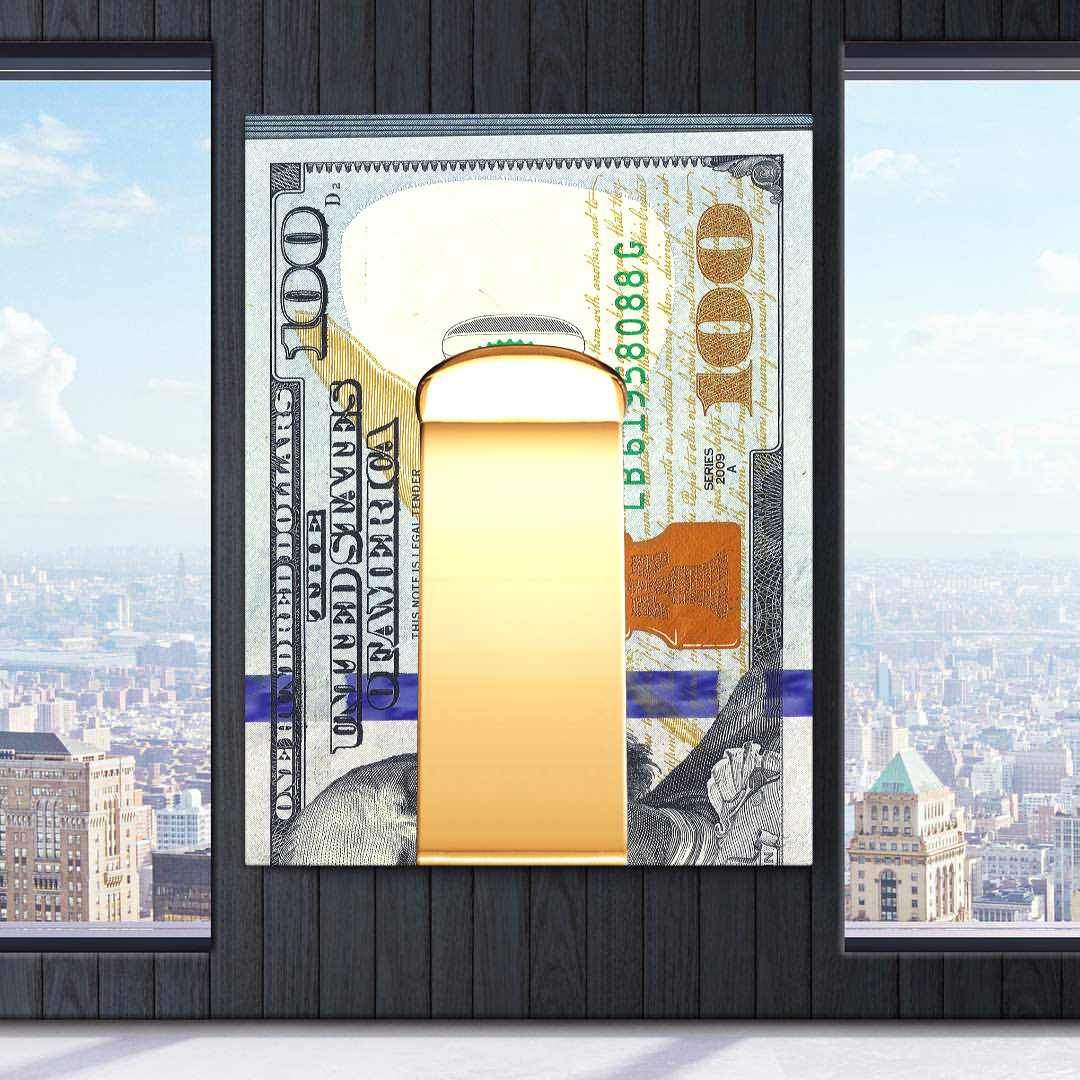 Money Clip Motivational Poster Canvas Print Inspirational Wall Art-MONEY CLIP-DEVICI