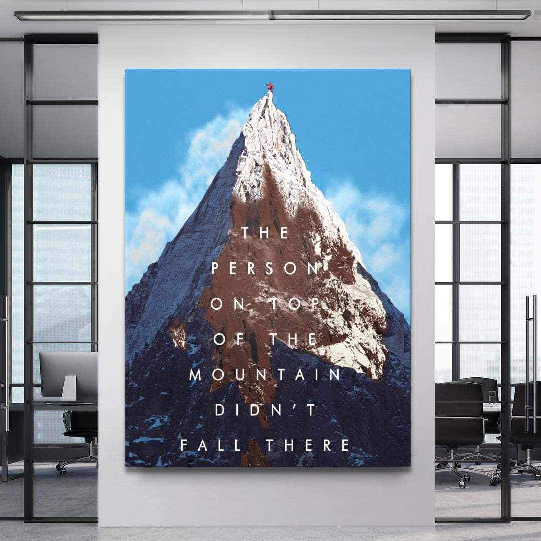 On Top Motivational Poster Canvas Print Inspirational Office Wall Art-ON TOP-DEVICI