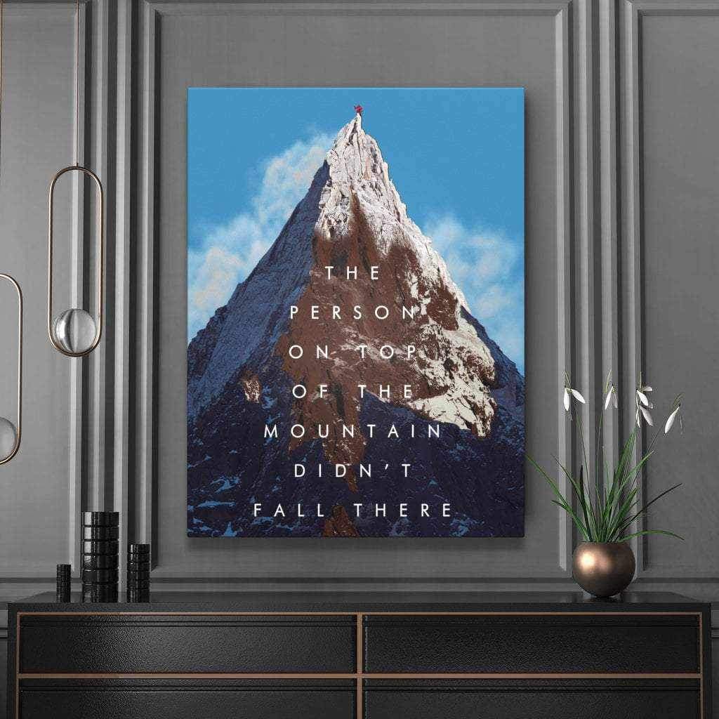 On Top Motivational Poster Canvas Print Inspirational Office Wall Art-ON TOP-DEVICI