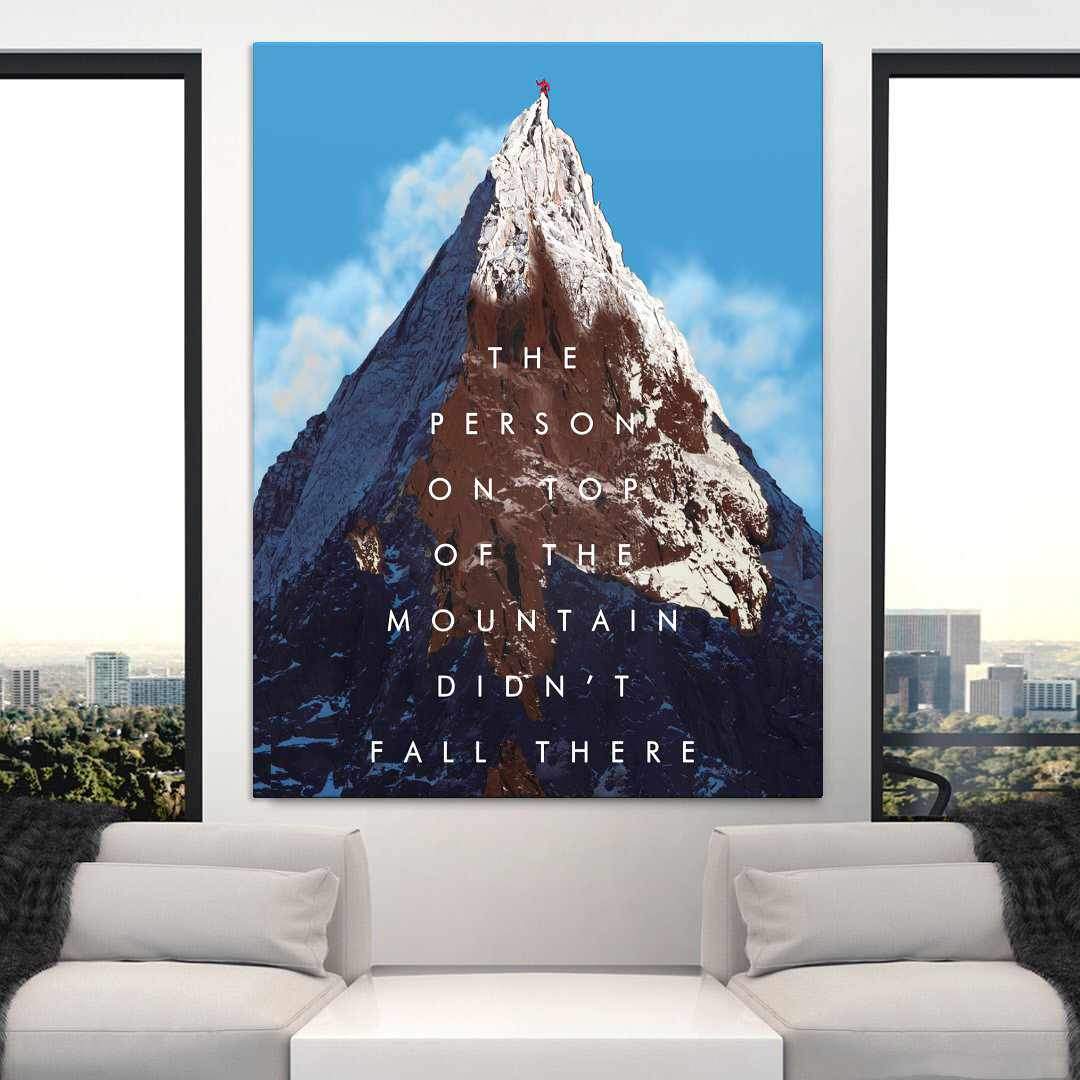 On Top Motivational Poster Canvas Print Inspirational Office Wall Art-ON TOP-DEVICI