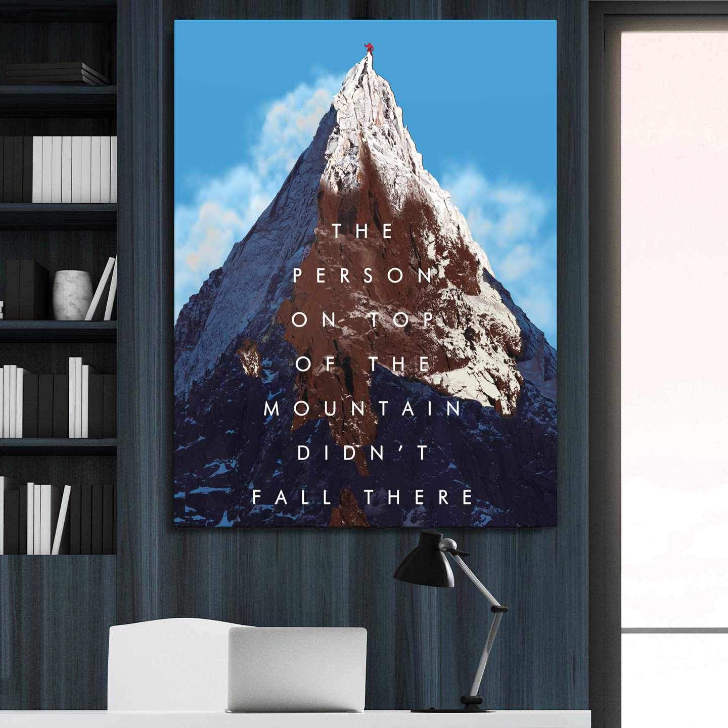 On Top Motivational Poster Canvas Print Inspirational Office Wall Art-ON TOP-DEVICI