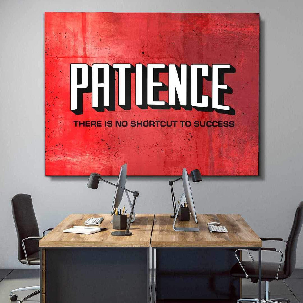 Peritance Posters Patience Inspirational Wall Art Motivational Poster Canvas Print - DEVICI