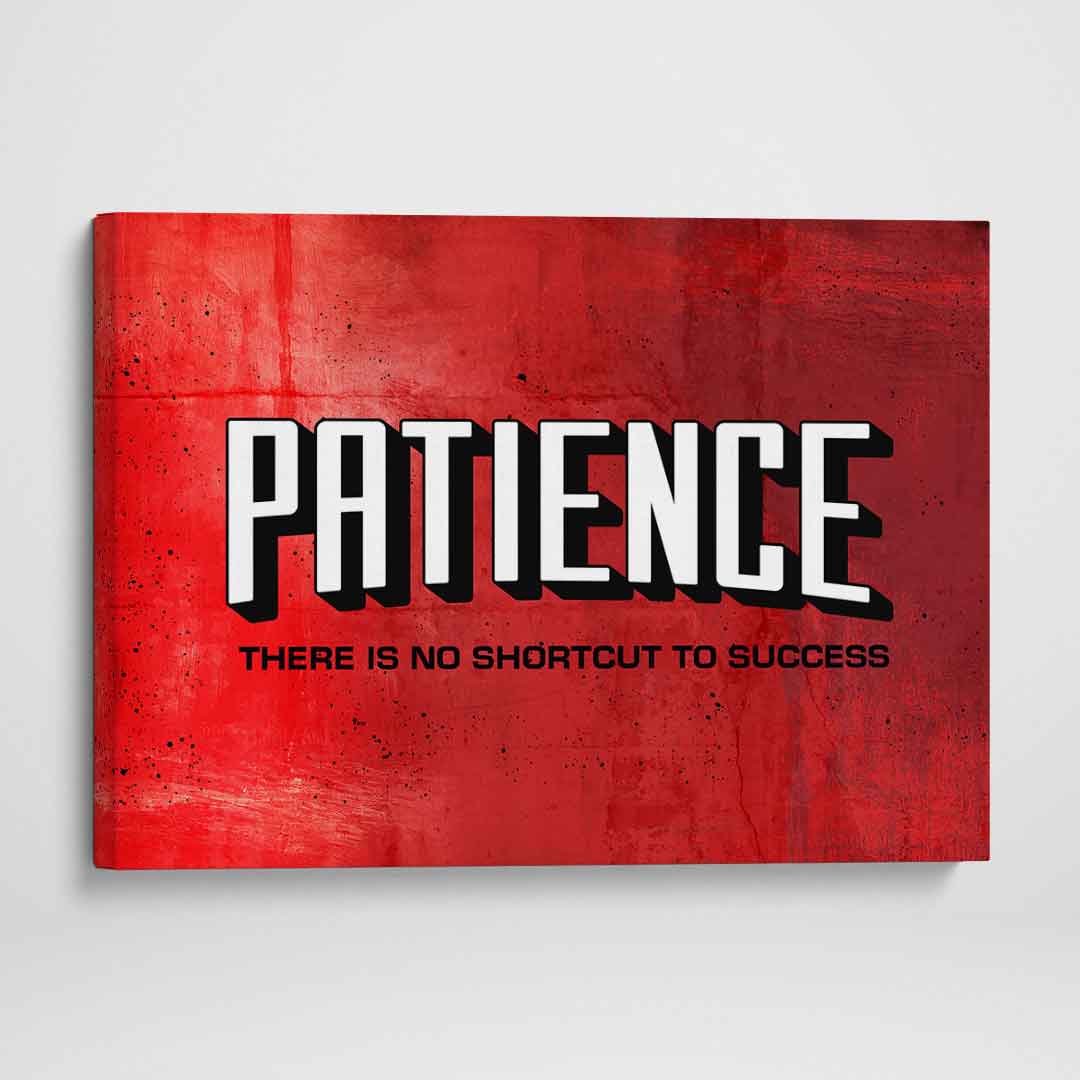 Patience Inspirational Wall Art Motivational Poster Canvas Print-PATIENCE-DEVICI