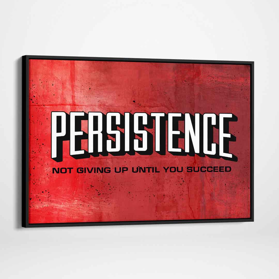 Persistence Motivational Poster Canvas Print Inspirational Wall Art-PERSISTENCE-DEVICI