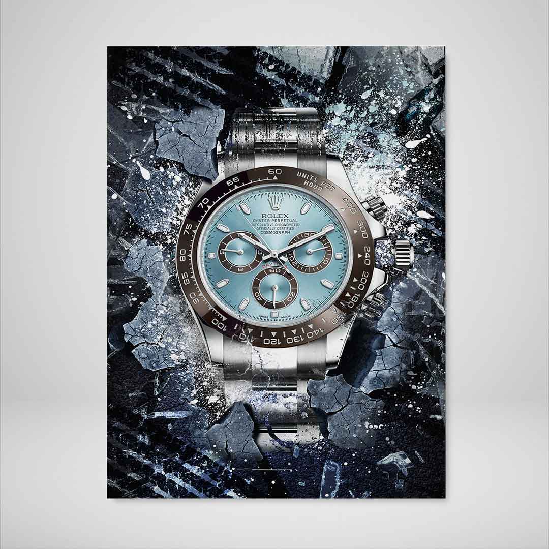 Rolex Art Daytona Platina Watch Poster Canvas Print Watch Art