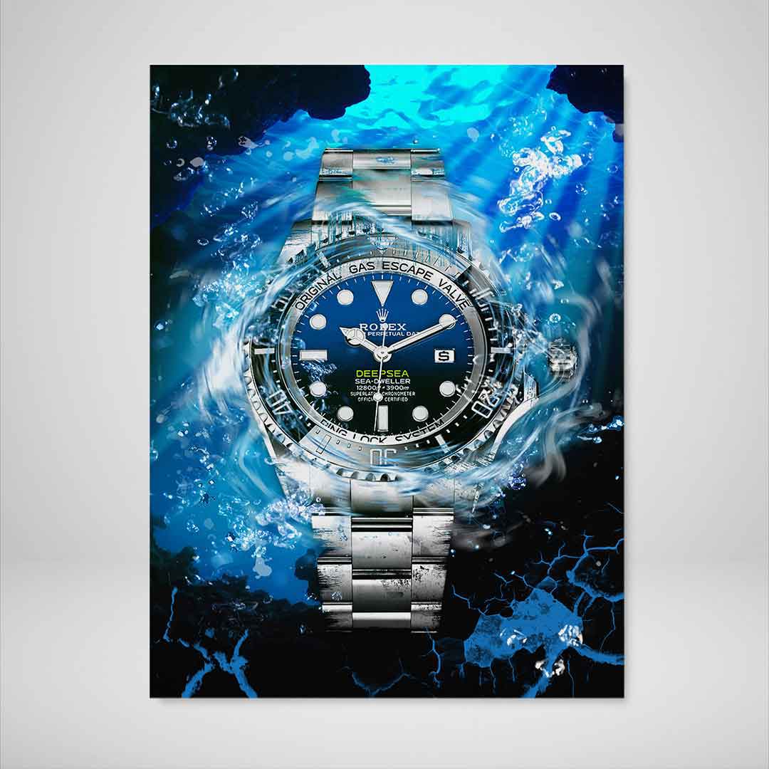 Rolex Art Deepsea James Cameron Watch Poster Canvas Print Watch Art-DEEPSEA CAMERON-DEVICI