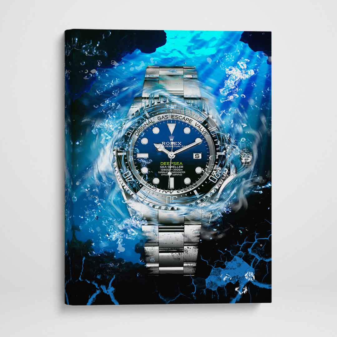 Rolex Art Deepsea James Cameron Watch Poster Canvas Print Watch Art-DEEPSEA CAMERON-DEVICI