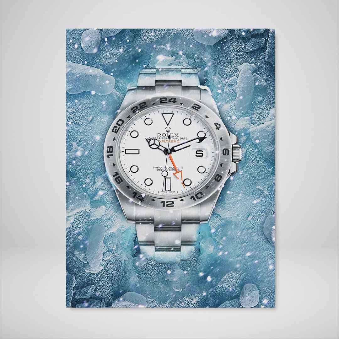 Rolex Art Explorer Watch Poster Canvas Print Watch Art Rolex Poster-SNOWFALL EXPLORER-DEVICI