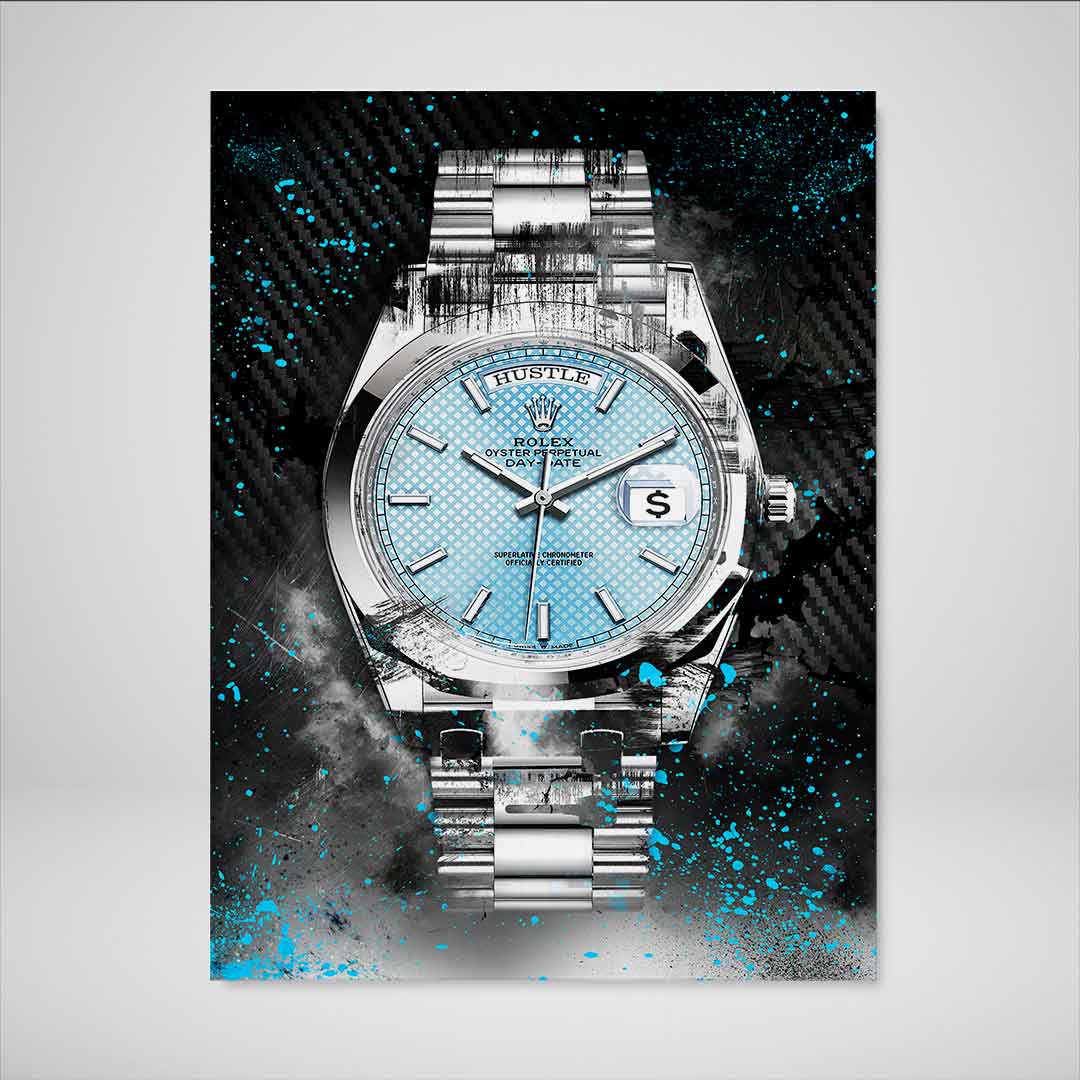 Rolex Art Platinum Day-Date Watch Art Rolex Canvas Wall Art Print-PLATINUM DAY-DATE-DEVICI