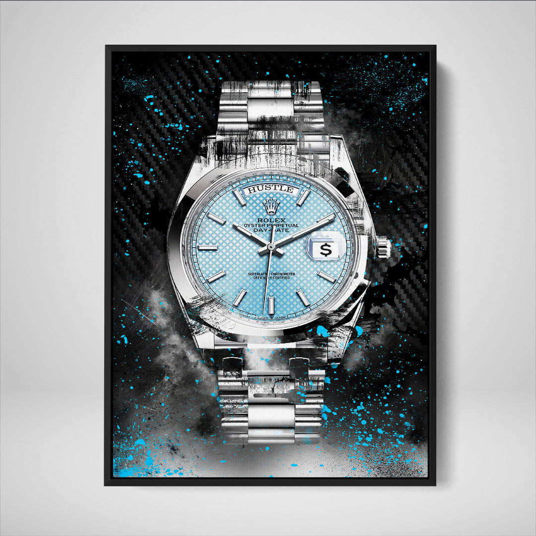 Rolex Art Platinum Day-Date Watch Art Rolex Canvas Wall Art Print-PLATINUM DAY-DATE-DEVICI