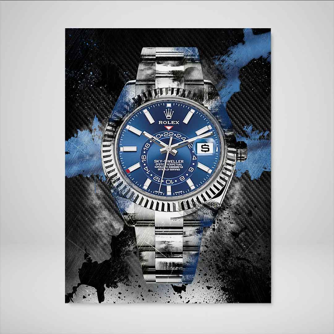 Rolex Art Sky-Dweller Canvas Print Watch Poster Watch Art-SOLIVAGANT SKY-DWELLER-DEVICI