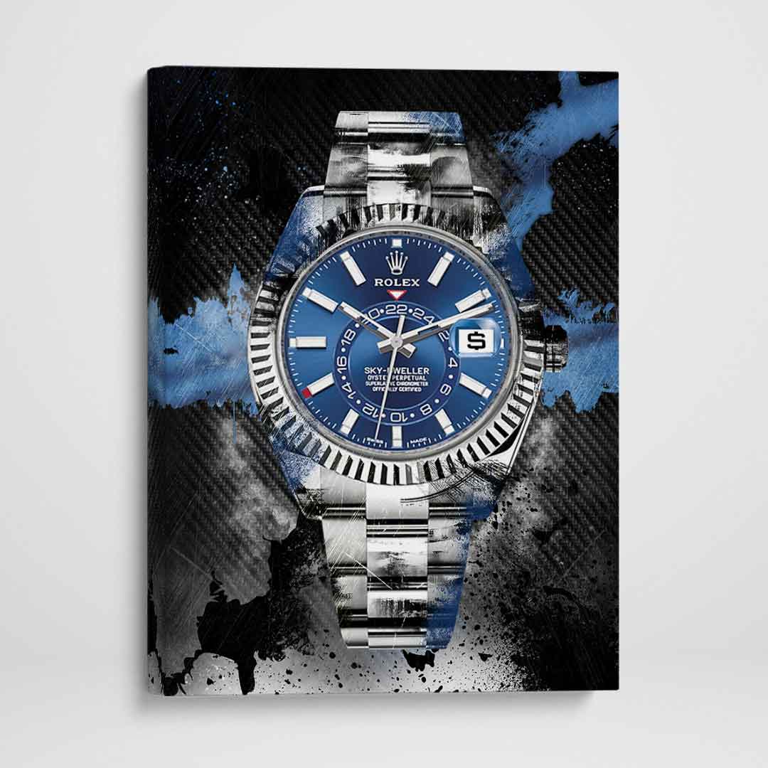 Rolex Art Sky-Dweller Canvas Print Watch Poster Watch Art-SOLIVAGANT SKY-DWELLER-DEVICI