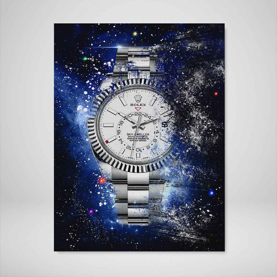 Rolex Art Skydweller Watch Poster Canvas Print Watch Art Rolex Poster-SKY-DWELLER GALAXY-DEVICI