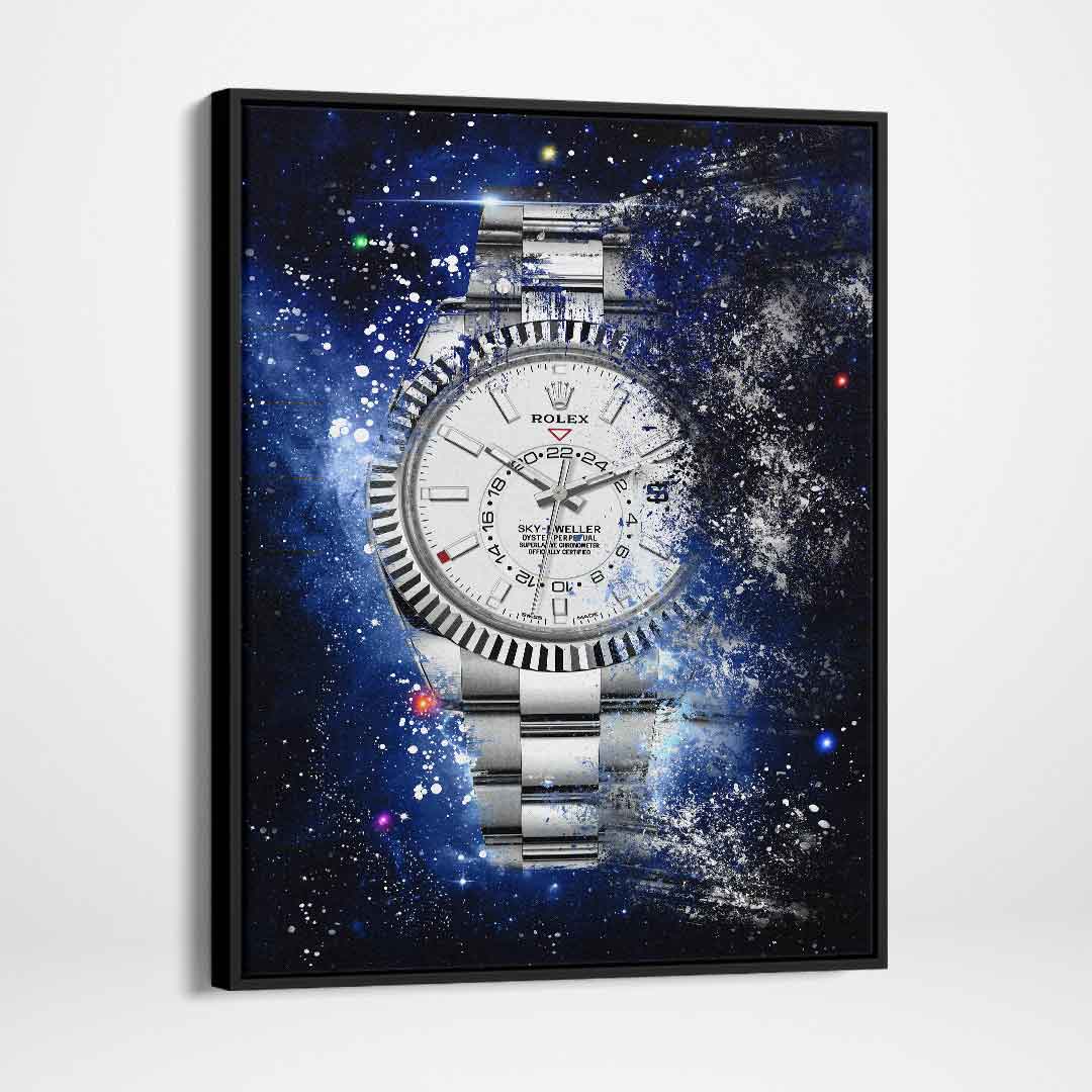 Rolex Art Skydweller Watch Poster Canvas Print Watch Art Rolex Poster-SKY-DWELLER GALAXY-DEVICI