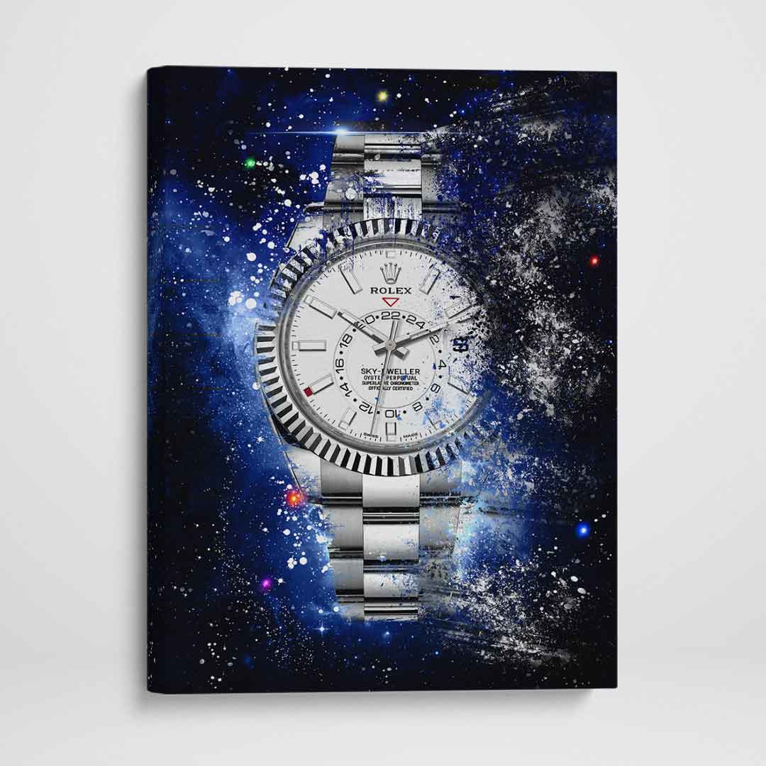 Rolex Art Skydweller Watch Poster Canvas Print Watch Art Rolex Poster-SKY-DWELLER GALAXY-DEVICI