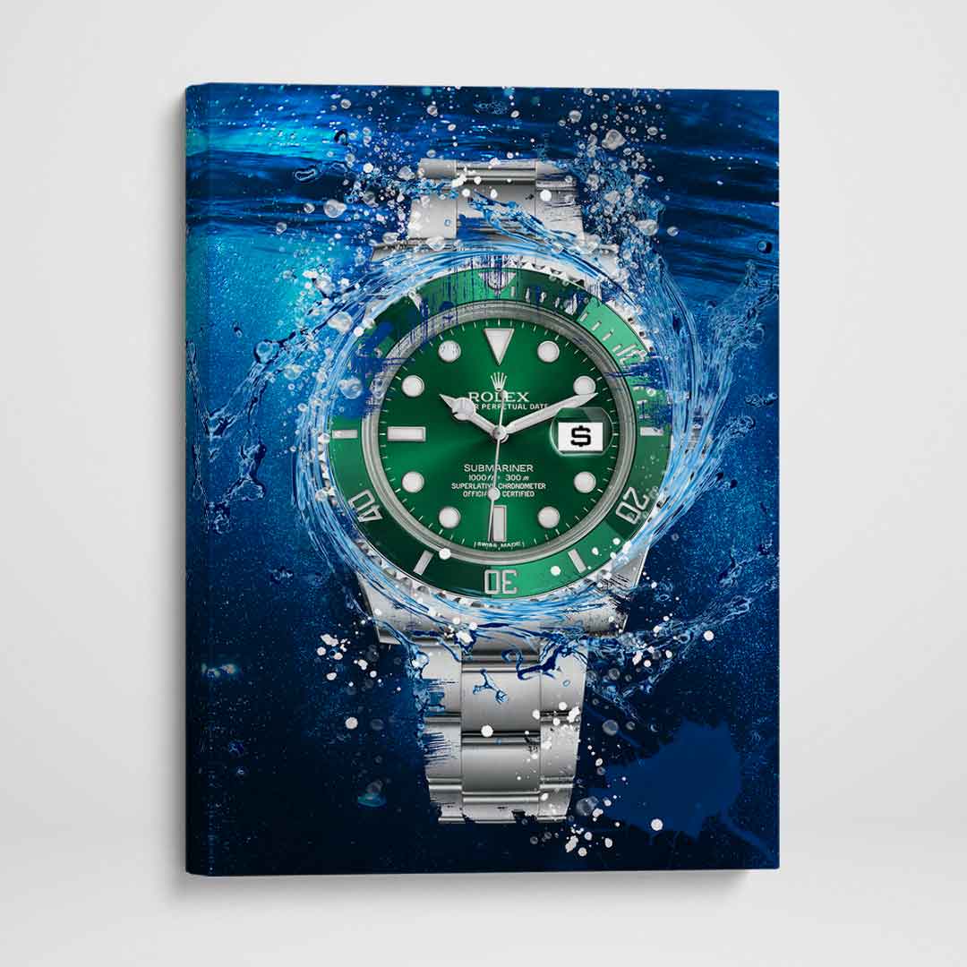 Rolex Art Submariner The Hulk Watch Poster Canvas Print Watch Art-THE HULK-DEVICI