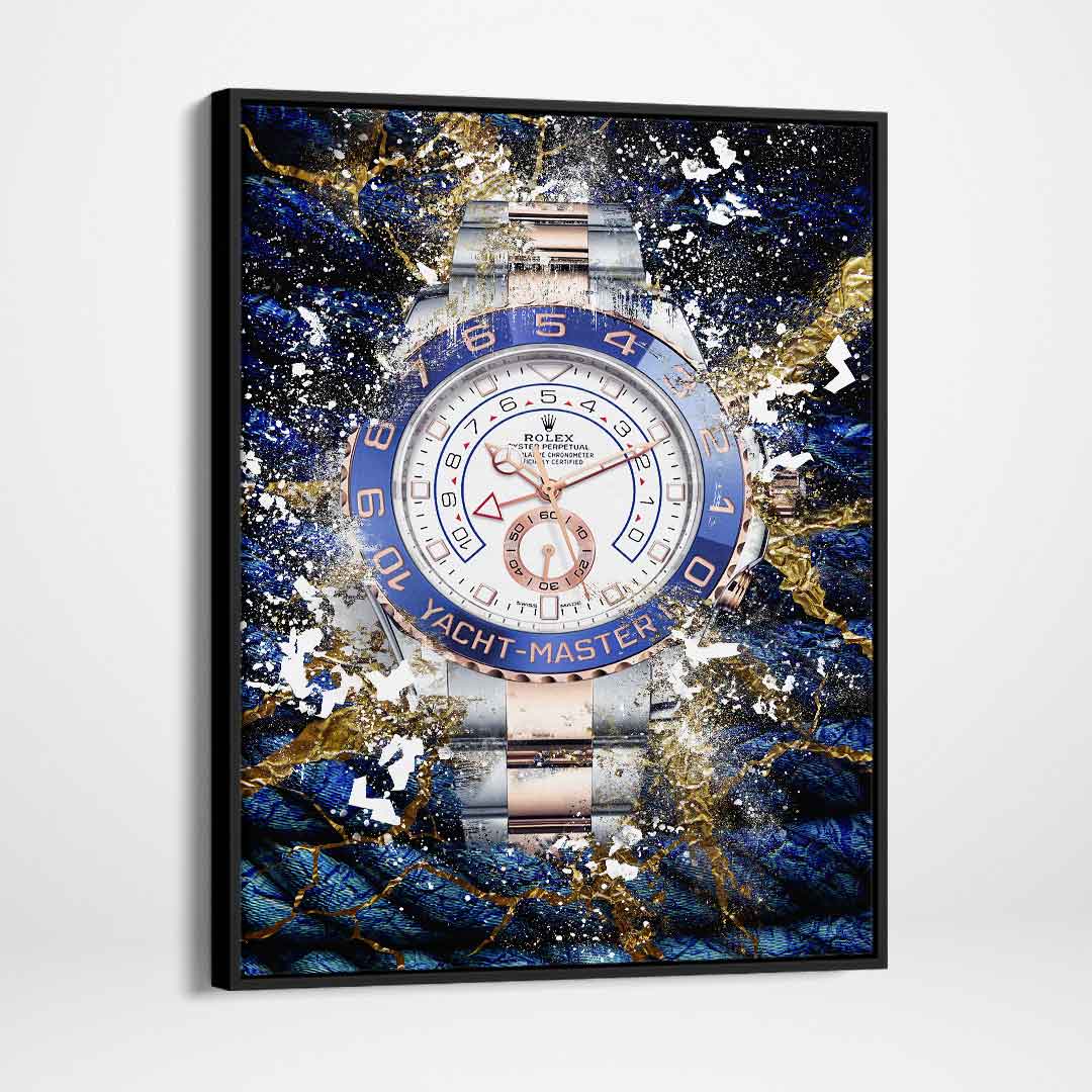 Rolex Art Yacht-Master II Gold Watch Poster Canvas Print Watch Art-YACHT-MASTER FLORENTINE GOLD-DEVICI