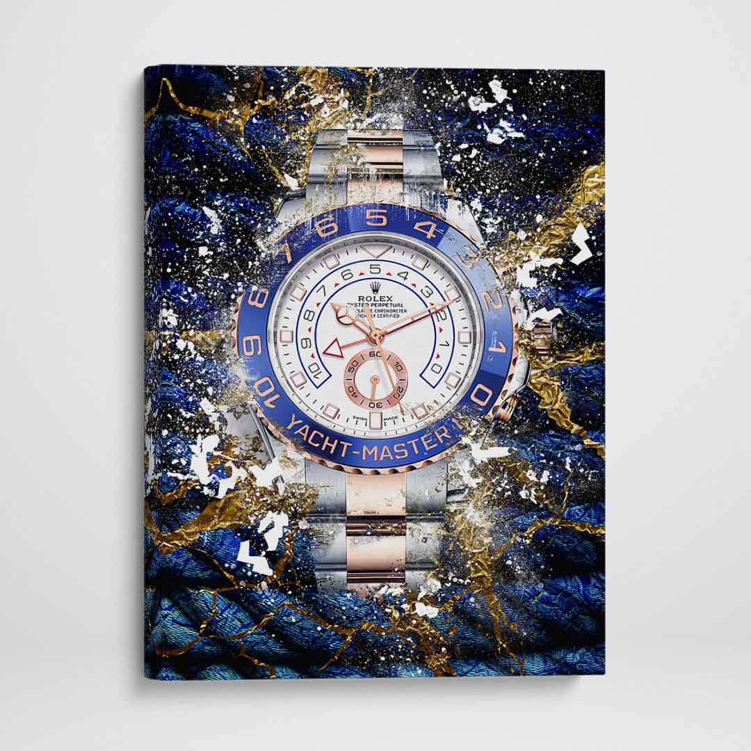 Rolex Art Yacht-Master II Gold Watch Poster Canvas Print Watch Art-YACHT-MASTER FLORENTINE GOLD-DEVICI