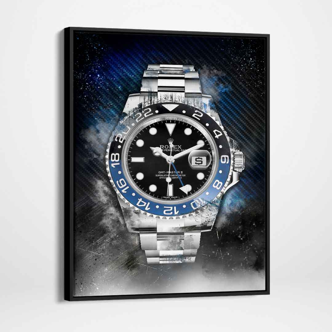 Rolex Batman GMT Master II BLNR Watch Poster Canvas Print Watch Art-THE BATMAN-DEVICI