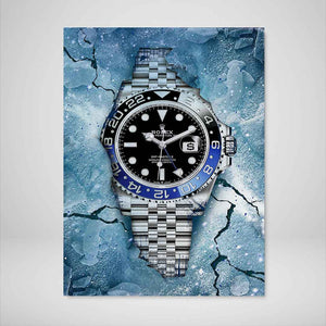 Rolex GMT Master II BLNR Watch Art Canvas Watch Poster Print-FEROCIOUSLY FROZEN-DEVICI