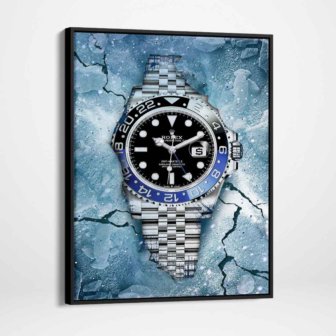 Rolex GMT Master II BLNR Watch Art Canvas Watch Poster Print-FEROCIOUSLY FROZEN-DEVICI