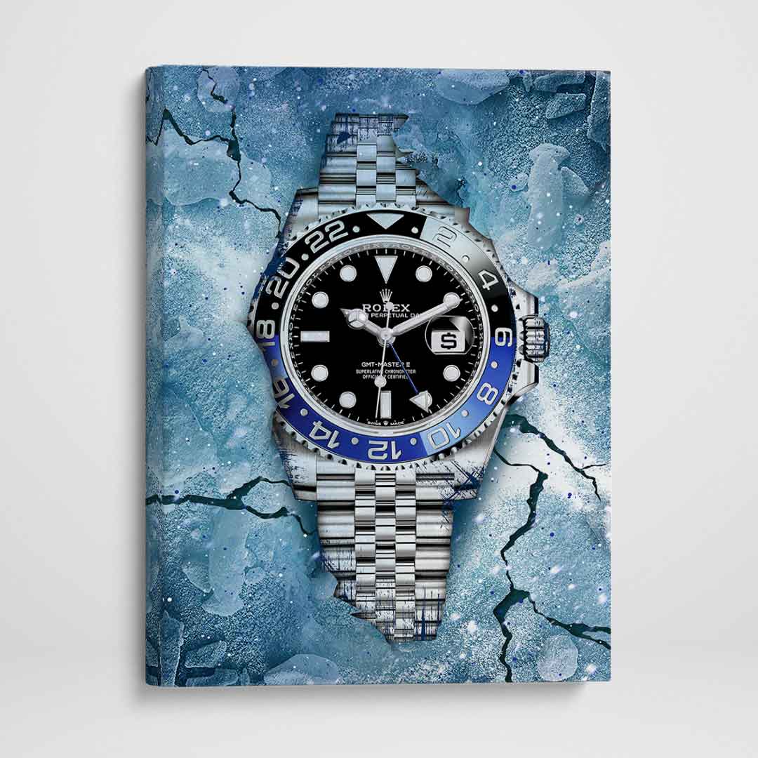 Rolex GMT Master II BLNR Watch Art Canvas Watch Poster Print-FEROCIOUSLY FROZEN-DEVICI