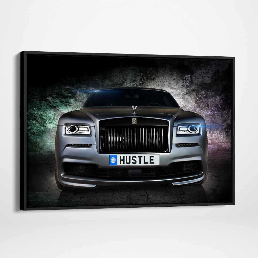 Rolls Royce Inspirational Wall Art Motivational Poster Canvas Print-HUSTLE WRAITH-DEVICI