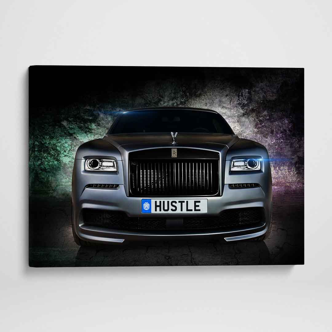 Rolls Royce Inspirational Wall Art Motivational Poster Canvas Print-HUSTLE WRAITH-DEVICI