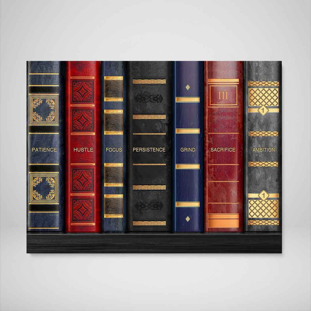 Shelf To Success Modern Wall Art Motivational Poster Canvas Print-SHELF TO SUCCESS-DEVICI