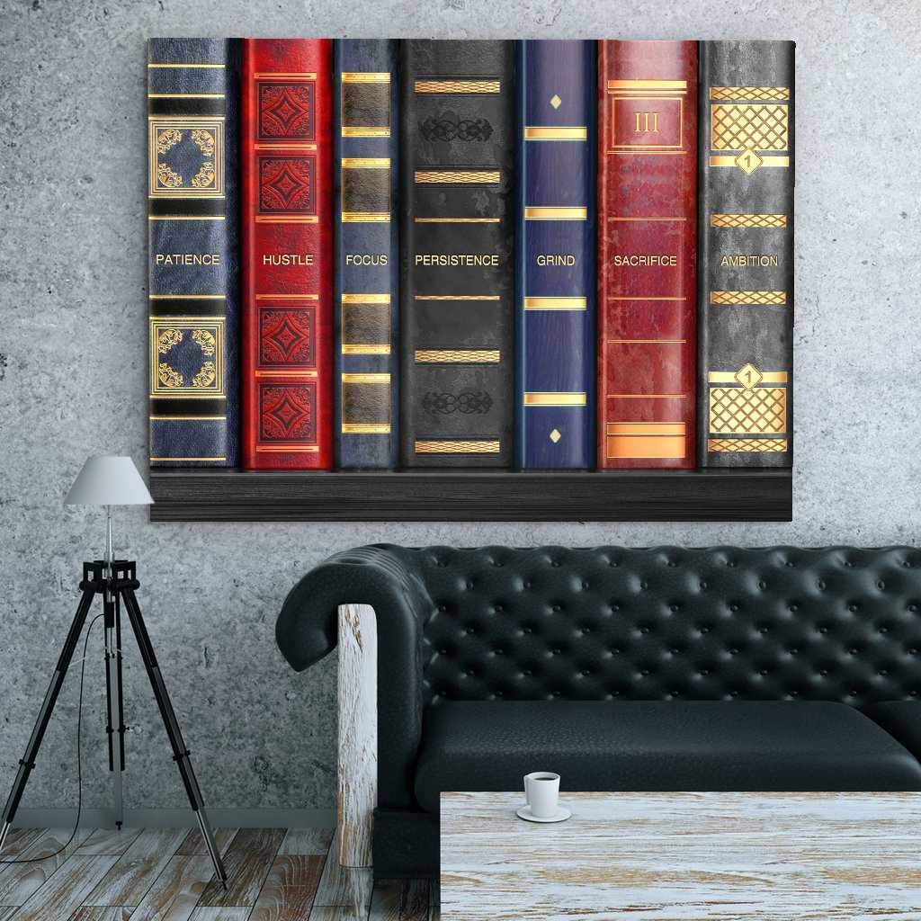 Shelf To Success Modern Wall Art Motivational Poster Canvas Print-SHELF TO SUCCESS-DEVICI