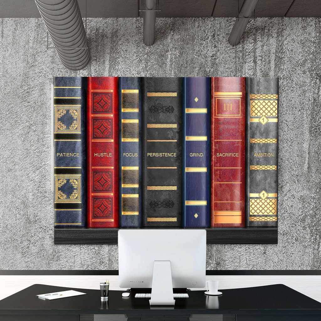 Shelf To Success Modern Wall Art Motivational Poster Canvas Print-SHELF TO SUCCESS-DEVICI