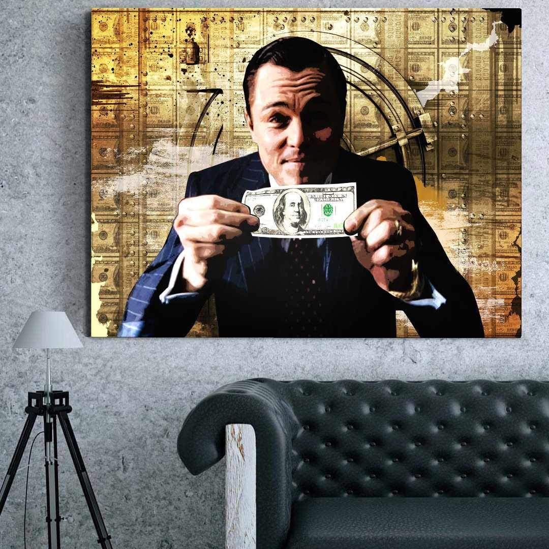 Wolf Of Wallstreet Motivational Poster Canvas Print Office Wall Art-WOLF OF WALLSTREET-DEVICI